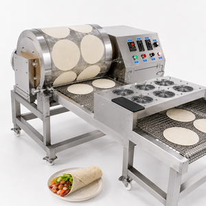Máquina Automática Comercial para Hacer Tortillas de Harina, Burritos, Wraps, Tacos Blandos y Pan Plano con Cinta Transportadora de Enfriamiento - Product Image 1