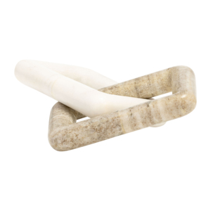 Scultura in marmo rettangolare con figure in pietra per decorare casa, bagno, ufficio o stanza. - Product Image 4