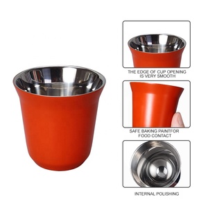 Ingrosso 80ml 160ml in acciaio inox bicchierino tazzine <span class=keywords><strong>per</strong></span> caffè caldo e birra fredda, eco-friendly, LOGO personalizzato - Product Image 5
