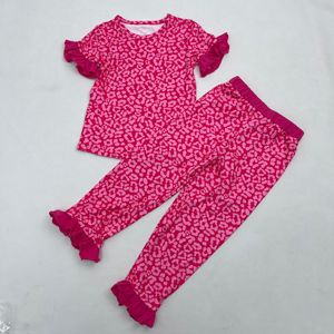 Qingli OEM Senza Tariffe Set di Abbigliamento per Ragazze, Pigiami all'Ingrosso, Set con Maniche Corte e Pantaloni Lunghi, Pigiami in Bambù per Bambini con Stampe - Product Image 1
