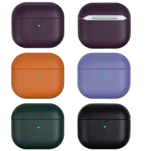 Étui en cuir véritable texturé Design <span class=keywords><strong>de</strong></span> luxe pour <span class=keywords><strong>Airpods</strong></span> 2 coutures élégantes matériau PC <span class=keywords><strong>coque</strong></span> <span class=keywords><strong>de</strong></span> protection accessoires pour casque - Product Image 2