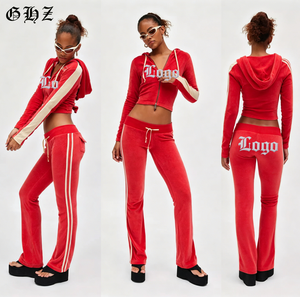 Abbigliamento Sportivo da Donna Autunno 2026, Set Personalizzato 2 Pezzi con Giacca a Vento e Leggings, Tuta Casual con Top Corto con Zip - Product Image 3