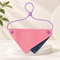 Bandanas pour animaux de compagnie, foulards triangulaires pour chiens et chats, accessoires pour animaux, collection de bavoirs faits main à double boucle réglable