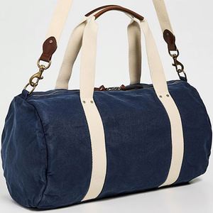 Unisex Sport Weekender Canvas Duffle Bag Custom Large Capacity Water Resistant Lightweight Travel Bag Zip Design Durable Cotton - Product Image 4