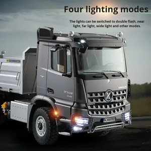 Huina Kabolite K5702 Camión Volquete de Control Remoto de 6 Canales, Escala <span class=keywords><strong>1</strong></span>:<span class=keywords><strong>14</strong></span>, Modelo de Vehículo de Ingeniería 6x6 con Elevador de Barra de Tornillo - Product Image 6