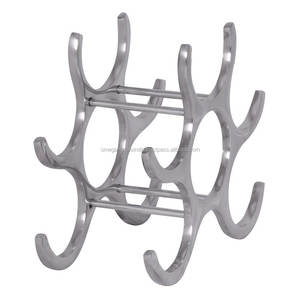 Vente chaude 6 Bouteille De Table Casier À Vin Durable En Métal/Acier Porte-Vin pour Bar & Hôtels Whisky & Beer Stockage Barware - Product Image 6