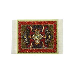 Posavasos de tela ecológica con estampado personalizado de estilo árabe oriental vintage, antideslizante, con diseño de taza de café. - Product Image 6