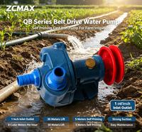 Pompe à eau centrifuge auto-amorçante ZCMAX TB40 à entraînement par poulie, hauteur de refoulement 30M, pour l'irrigation agricole, les étangs, les puits et l'alimentation en eau des jardins