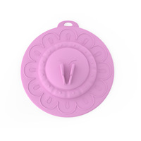Couvercles de tasse en silicone anti-poussière joint hermétique couvercle de tasse réutilisable en silicone pour boisson eau couvercle de tasse avec porte-cuillère