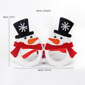 Lunettes de décoration de Noël en plastique écologique réutilisables, populaires, 100 % QC, marque LK, personnalisables en usine, pour adultes et enfants, pour fêtes - Product Image 4