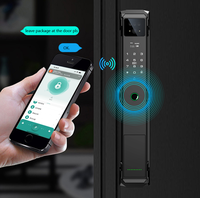 Serrure de porte intelligente biométrique numérique à reconnaissance faciale 3D TUYATTL avec empreinte digitale, cloud, pour portes en aluminium et en bois, application Tuya, Wi-Fi, maison connectée