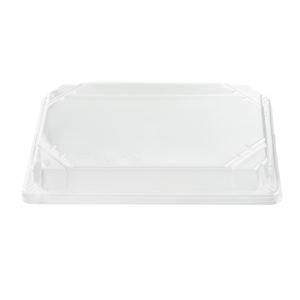Plateau à sushi jetable d'excellente conception, plusieurs tailles avec couvercles transparents Plateau noir de 15 oz pour la nourriture pour les restaurants et la maison - Product Image 1