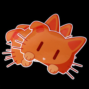 Vograce produce adesivo personalizzato <span class=keywords><strong>per</strong></span> finestra Peeker Cat Peeking Over Car Decoration adesivo in vinile impermeabile - Product Image 2