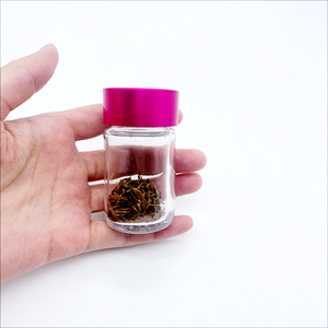 Pre-Roll 5 Pack Jeeter Smell Proof Glass Hemp Storage Jar W/Child Proof Lids / label Sticker