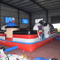 Arène de Taekwondo Gonflable Professionnelle Écologique 5x8m en PVC 0,55mm Capacité 480kg Garantie 1 An pour l'Entraînement des Enfants