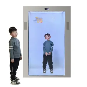 86 Inch Human Size 3d Box Lcd Transparant Lcd Box Touchscreen Hologram Box Transparant Lcd-Scherm Voor Reclame