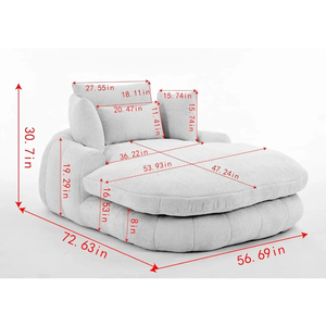Ideas de Negocio Únicas para el Mercado Mayorista: Sofá Cama Pequeño sin Marco, Embalaje en Caja, Proveedor de Muebles de Salón de Nankang - Product Image 6