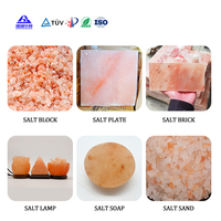 Sel rose de l'Himalaya en granulés fins pour bain, aquarium et désodorisation