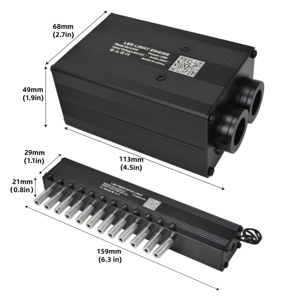 Lumière à fibres optiques avec télécommande, <span class=keywords><strong>ciel</strong></span> étoilé scintillant, double connecteur, application 12W, avec étoile filante de toit de voiture 3W - Product Image 1