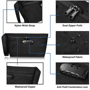 Custom Logo OEM Carbon Lined Odor Proof Pouch Smoking Tools Smell Proof Pouch Travel <b>Small</b> Stash Storage Pouch With <b>Lock</b> - Product Image 6