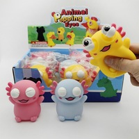 Jouet à presser Axolotl aux yeux qui sortent, mignon, anti-stress, souple, pour enfants