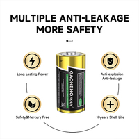Gaonengmax grosir 1.5V ukuran D sel kering LR20 AM1 baterai Alkaline untuk senter dan mainan DLR20 AM1 1.5V baterai Alkaline