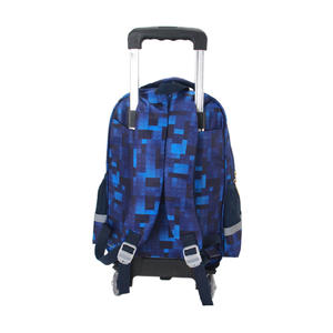 3D karikatür çocuk 16 inç 3 adet Trolly okul çantaları Set çıkarılabilir 2 tekerlekler arabası çocuklar için okul sırt çantası ile Boy kız - Product Image 5
