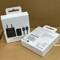 Adaptador Superrápido Tipo 25w, Enchufe Europeo de 2 Pines con Cable TIPO-C 3A DA705 para Samsung Galaxy S24 A55 A25, Cargador Rápido USB de Pared T2510