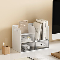 Support de Rangement Multifonctionnel en Plastique pour Bureau, Porte-Stylo Romantique Parisien, Support de Livre, Organisateur de Papeterie pour Dortoir Étudiant et Bureau