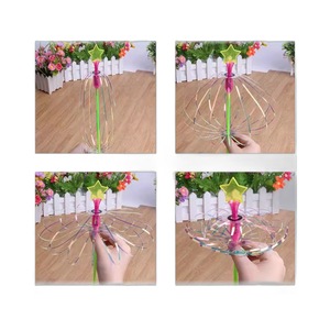 Magic <b>Bubble</b> <b>Wand</b> <b>Large</b> <b>Bubble</b> Flower LED Lighting Plastic Toy For Birthday Party Novelties - Product Image 4