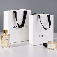 Sacs d'emballage de parfum de luxe personnalisés avec logo, sacs cadeaux cosmétiques pour petites entreprises
