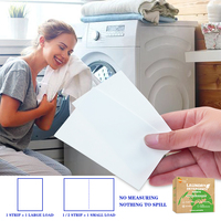 Feuilles de détergent à lessive Savon à lessive Concentré Emballage recyclable Feuille de lavage de blanchisserie au parfum frais anti-taches