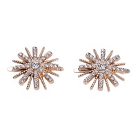 Clip décoratif pour chaussures SF Snowflake Rhinestone, boucle pour chaussures femme, accessoires pour chaussures, ornement floral, 2,5-3,5 cm, couleur personnalisée