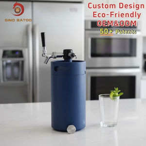 Sistema Portátil de Dispensador de Bebidas de Doble Pared de 5L con Grifo, Mantiene las Bebidas Frías Todo el <span class=keywords><strong>Día</strong></span> - Product Image 1