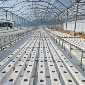 屋内水耕栽培システムnftチャネル水耕栽培nft供給100mm x 50 mm x 3m PVC長方形パイプ