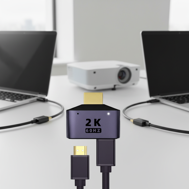 hdmi Splitter Output 1 in 2 Ports HDMI Male to Double Female 2k 60HZ Interface TV Laptop HD Connector With Indicator