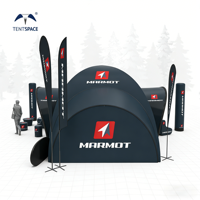 Tentes publicitaires gonflables Tentspace 4m-10m pour salons professionnels en extérieur, impression personnalisée du logo, transfert thermique, pompe à air électrique