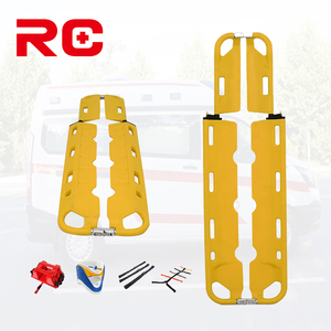 Tandu sendok plastik ringan, perenggang darurat dapat dilipat untuk penyelamatan pasien cepat dan pertolongan pertama - Product Image 4