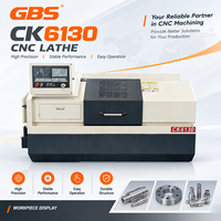 Tour CNC horizontal de précision CK6130, diamètre de tournage 300 mm, alésage de broche 52 mm, 3000 tr/min, commande GSK 980TDi, tourelle à 4 postes