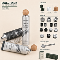 Emballage en tube pliable en aluminium imprimé sur mesure pour crème solaire SPF, lotion de soin solaire, 15 ml à 75 ml