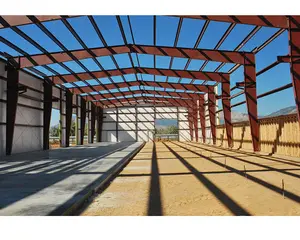 Disesuaikan Struktur Baja Prefabrikasi Bangunan Lokakarya Bangunan Gudang Bangunan Pertanian