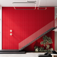 Panneau de fibre de polyester OEM Panneau insonorisant Rainures Panneaux acoustiques Panneau mural