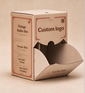 Boîte d'expédition personnalisée à ouverture facile, boîte d'expédition en carton ondulé avec fenêtre, boîte d'expédition en papier recyclable, boîte d'emballage pour capsules de café - Product Image 6