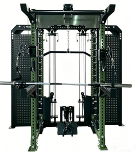 Máquina <span class=keywords><strong>Smith</strong></span> Vertical Profesional 3 en 1 para Gimnasio en Casa y Entrenador Funcional con Cable Cruzado, Diseño que Ahorra Espacio para Entrenamiento de Cuerpo Completo - Product Image 3