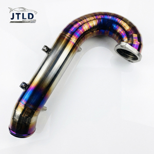 Jtld ท่อครอสโอเวอร์ไทเทเนียมเชื่อมท่อครอสโอเวอร์สำหรับ Honda <span class=keywords><strong>Civic</strong></span> Type R FK8 2.0T K20C1 2017-2021 - Product Image 1