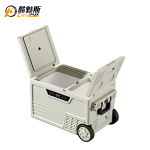 Frigorifero Portatile per Auto TAW-35 TAW-45 TAW-55 da 35L 45L 55L, 12V 24V, con Compressore, Doppia Porta e Altoparlante BT - Product Image 4