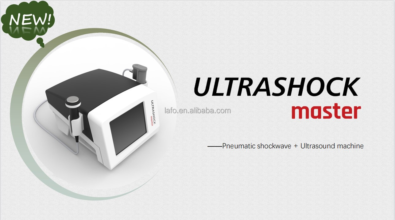 Professional 2 in 1 physiotherapy equipment medical portable ultrasound shockwave therapy machine for pain relief