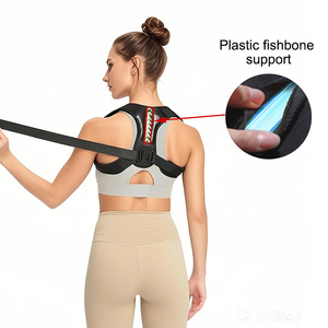 FSPG sabuk bahu lurus pria dan wanita, korektor postur, sabuk penyangga tulang belakang lurus, sabuk bahu dapat disesuaikan, harga pabrik - Product Image 4