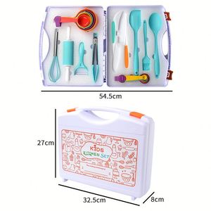 Nouveaux ensembles de cuisine personnalisés de 21 pièces pour le dîner, outils de cuisine Montessori réutilisables et écologiques pour enfants - Product Image 4