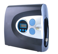 Gonfleur de pneus portable 12V certifié CE en ABS avec manomètre intégré pour gonflage rapide des pneus de voiture, SUV et moto